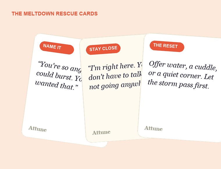 The Meltdown Rescue Cards